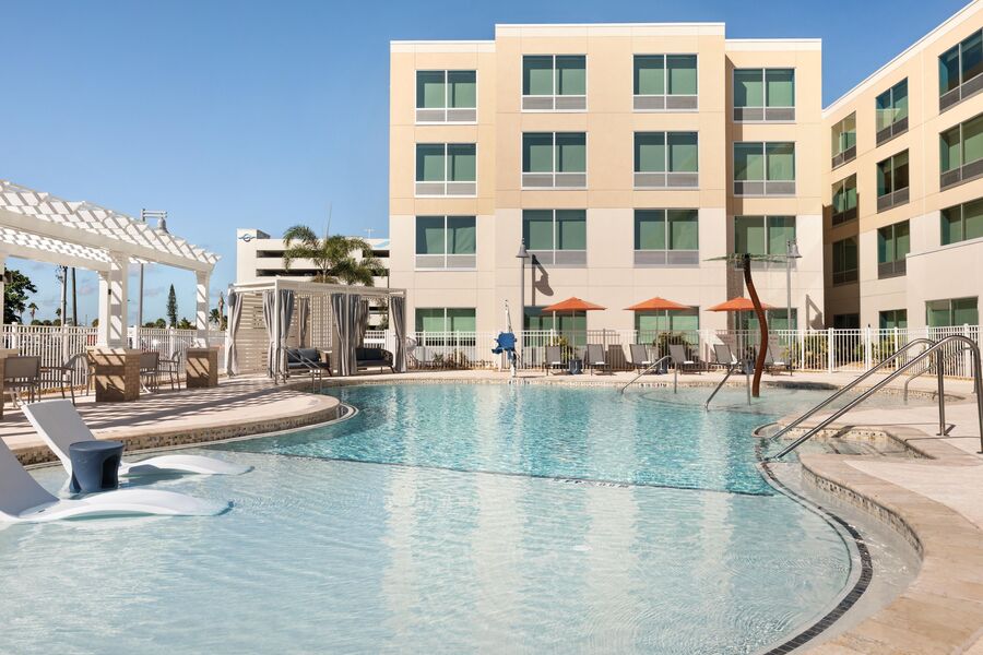 Holiday Inn Express Cape Canaveral resort style pool