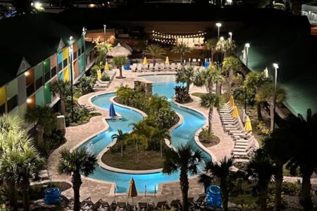 Beachside Hotel Suites In Cocoa Beach Night